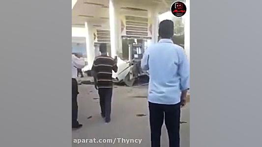 انفجار یک خودرو در جایگاه CNG...