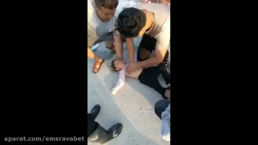 لحظه بازگشت به زندگی کودک غرق...