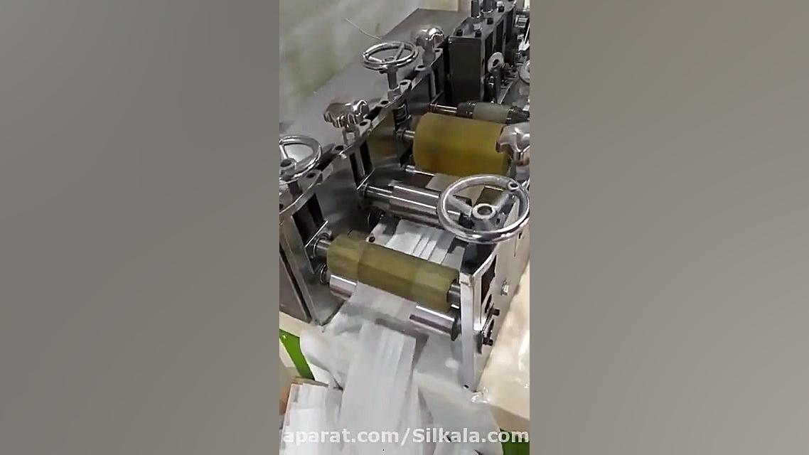 خط تولید ماسک سه لایه پزشکی در...