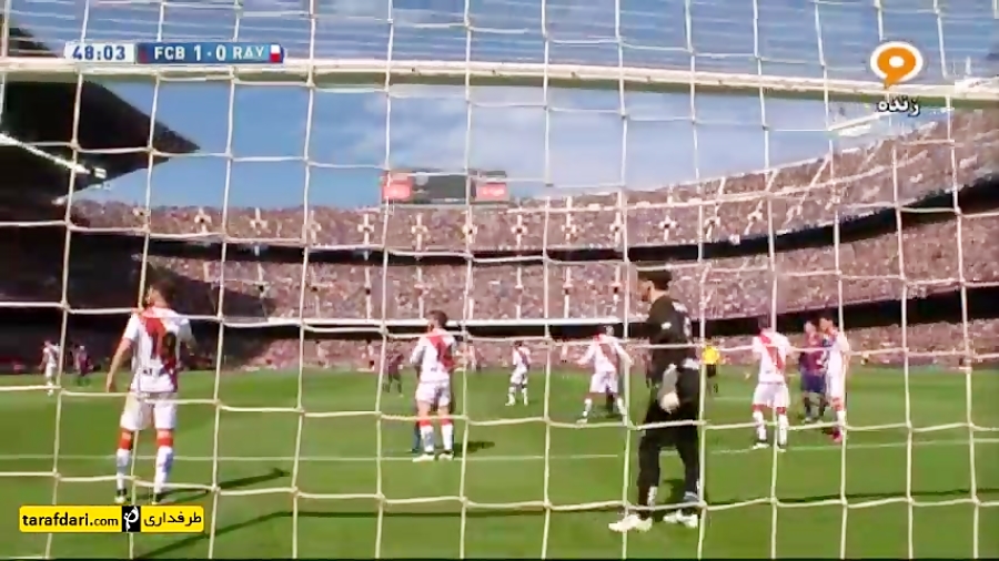 خلاصه بازی بارسلونا 6 1 رایو و...