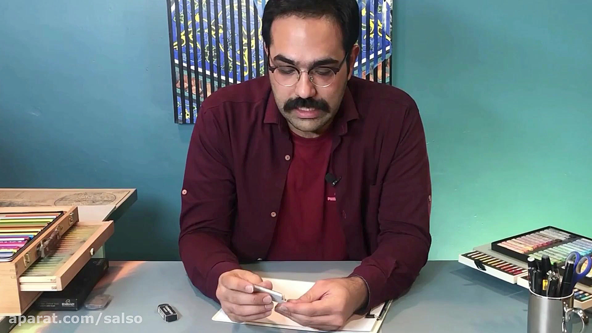 چطوری نقاشی سه بعدی بکشیم  آمو...