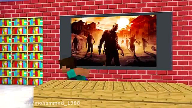 انیمیشن ماینکرافت مدرسه هیولا...