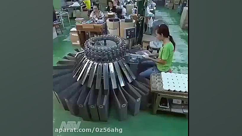 کلیپ ساخته شدن توپ بدمینتون