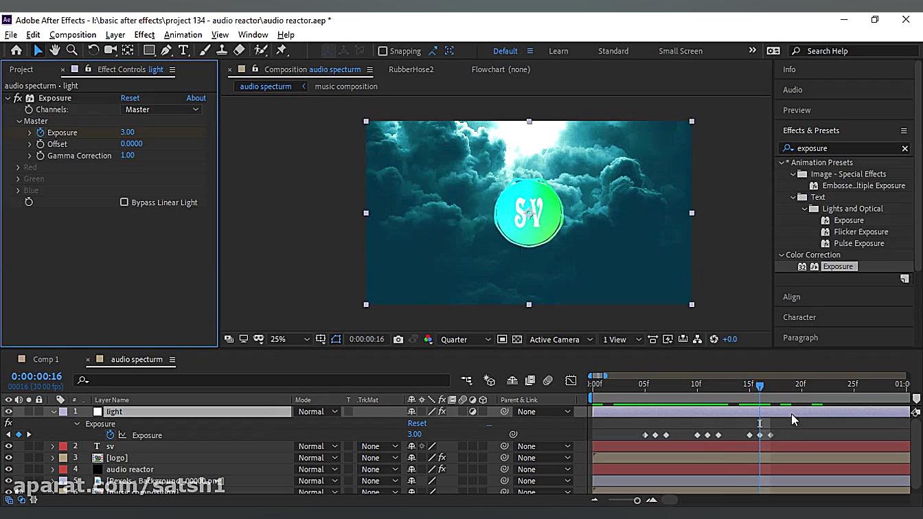 آموزش افترافکت  آموزش audio sp...