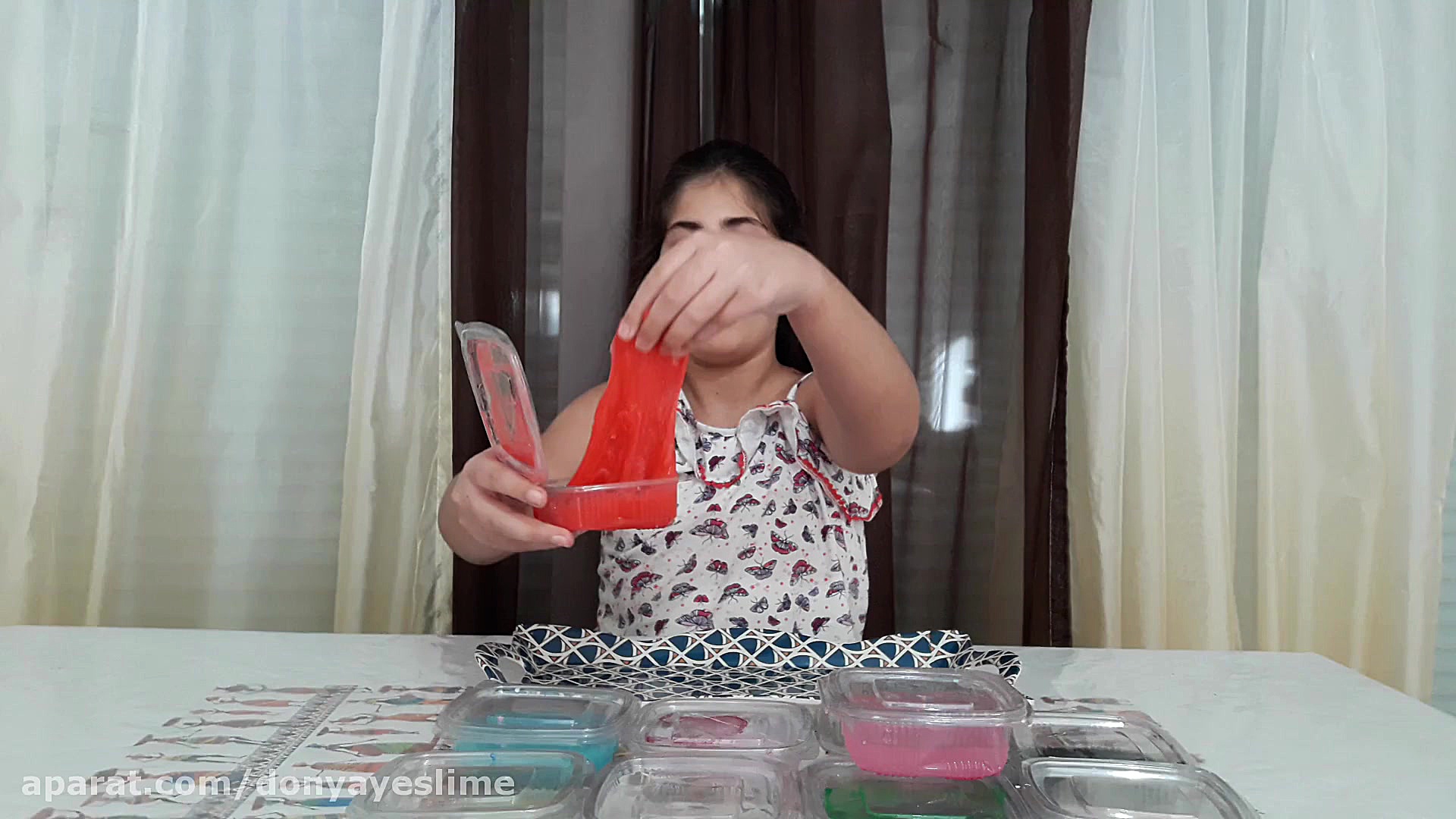 اسلایمهامو مخلوط کردم