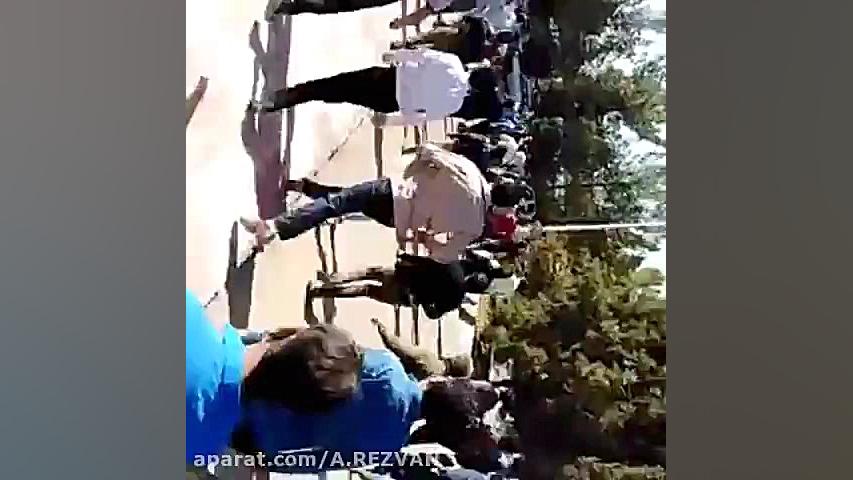 درگیری نیروهای امنیتی با کارگر...