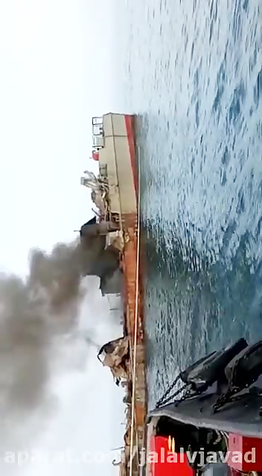 ناو کنارك هنگام غرق شدن  علت س...