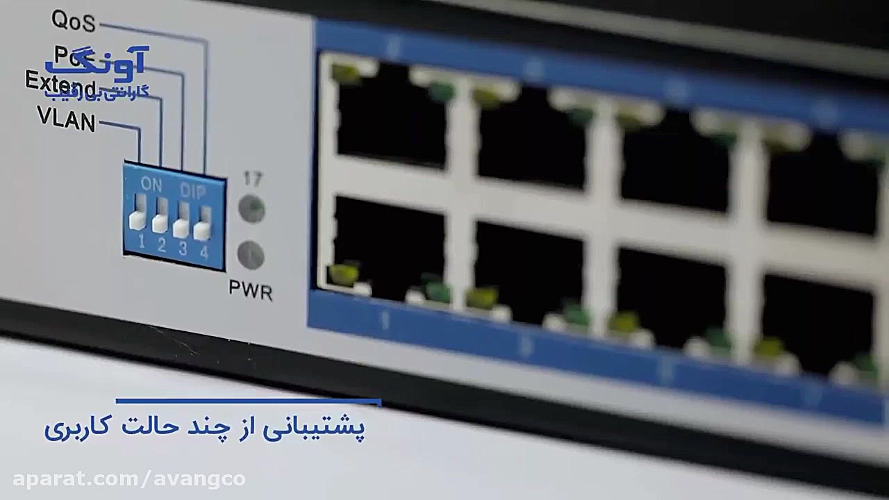 سوییچ 16 پورت PoE مدل DES F101...