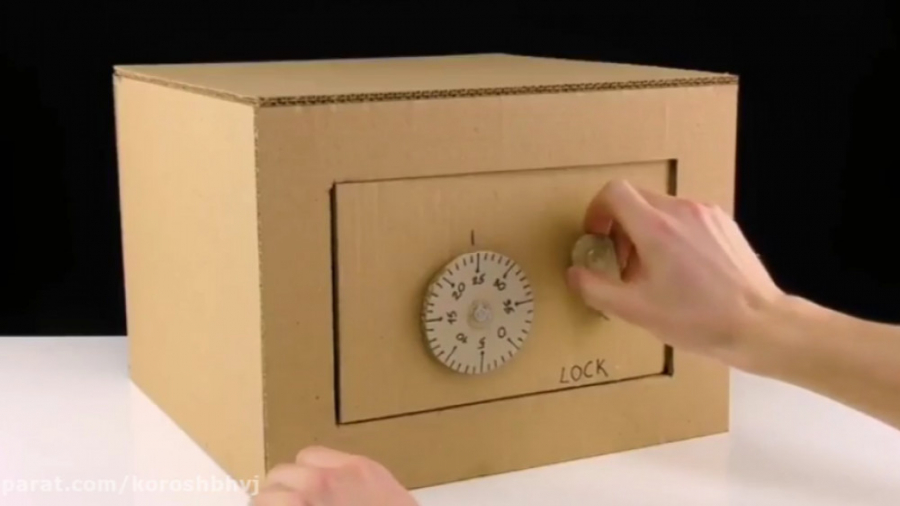 آموزش ساخت گاوصندوق با مقوا