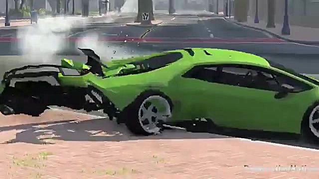 تست تصادف ماشین lamborghini hu...
