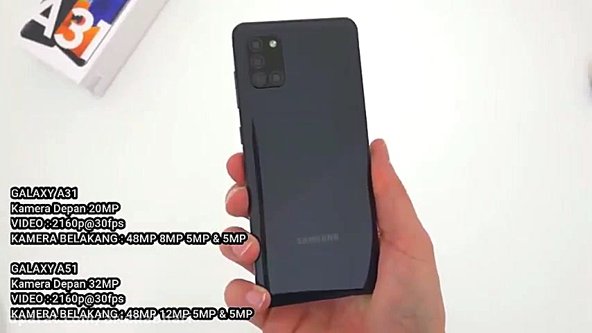 مقایسه سامسونگ A31 و A51