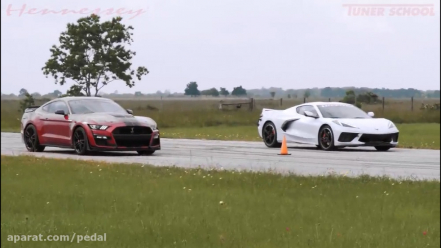 مسابقه شورولت کوروت C8 با شلبی...