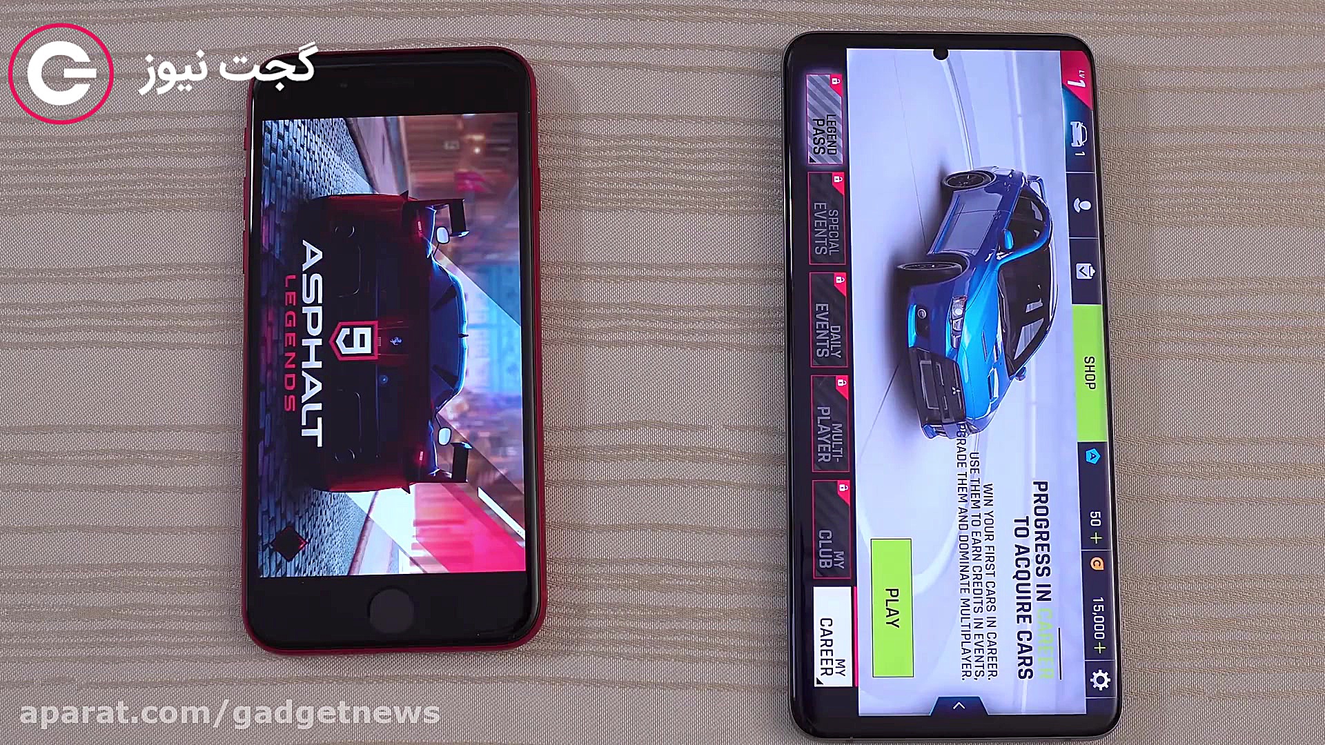 مقایسه سرعت عملکرد آیفون اس ای...