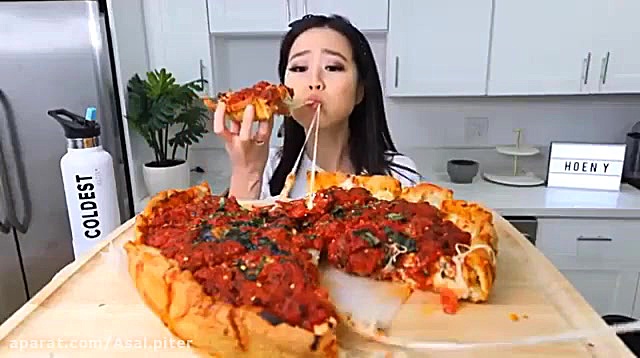 چالش فود اسمر.پیتزا f o l l o...