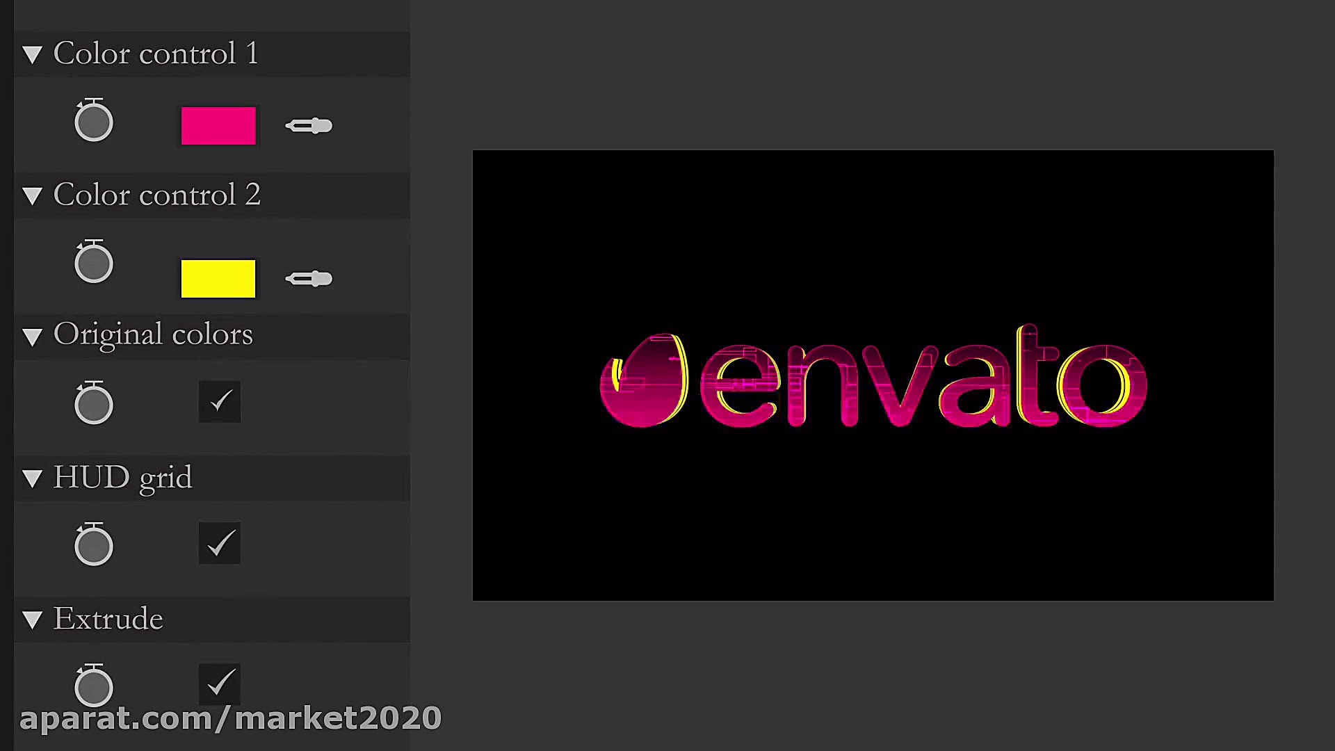 پروژه افترافکت لوگو نئون