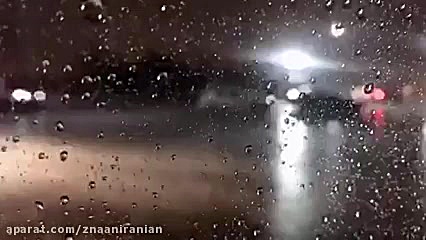 بارش شدید باران دیشب تهران