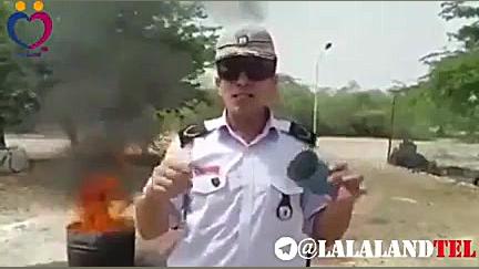 چگونه کپسول گاز آتش گرفته را خ...