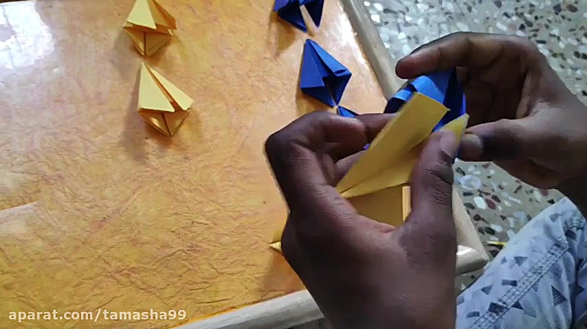 اوریگامی دایره  آموزش ساخت دای...