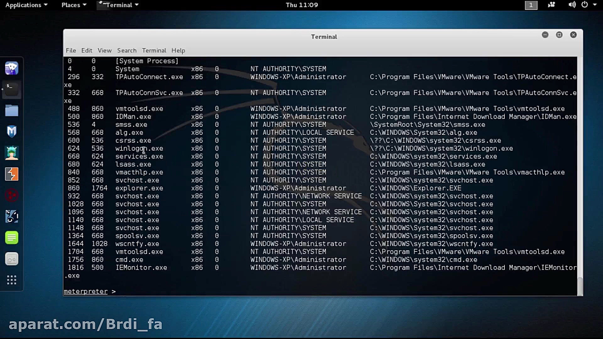 اموزش نفوذ به ویندوز xp