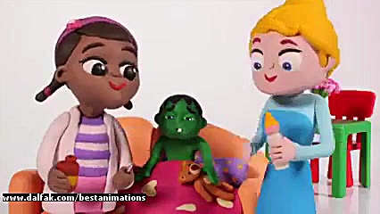 کودک السا و آنا  تایر بازی الس...