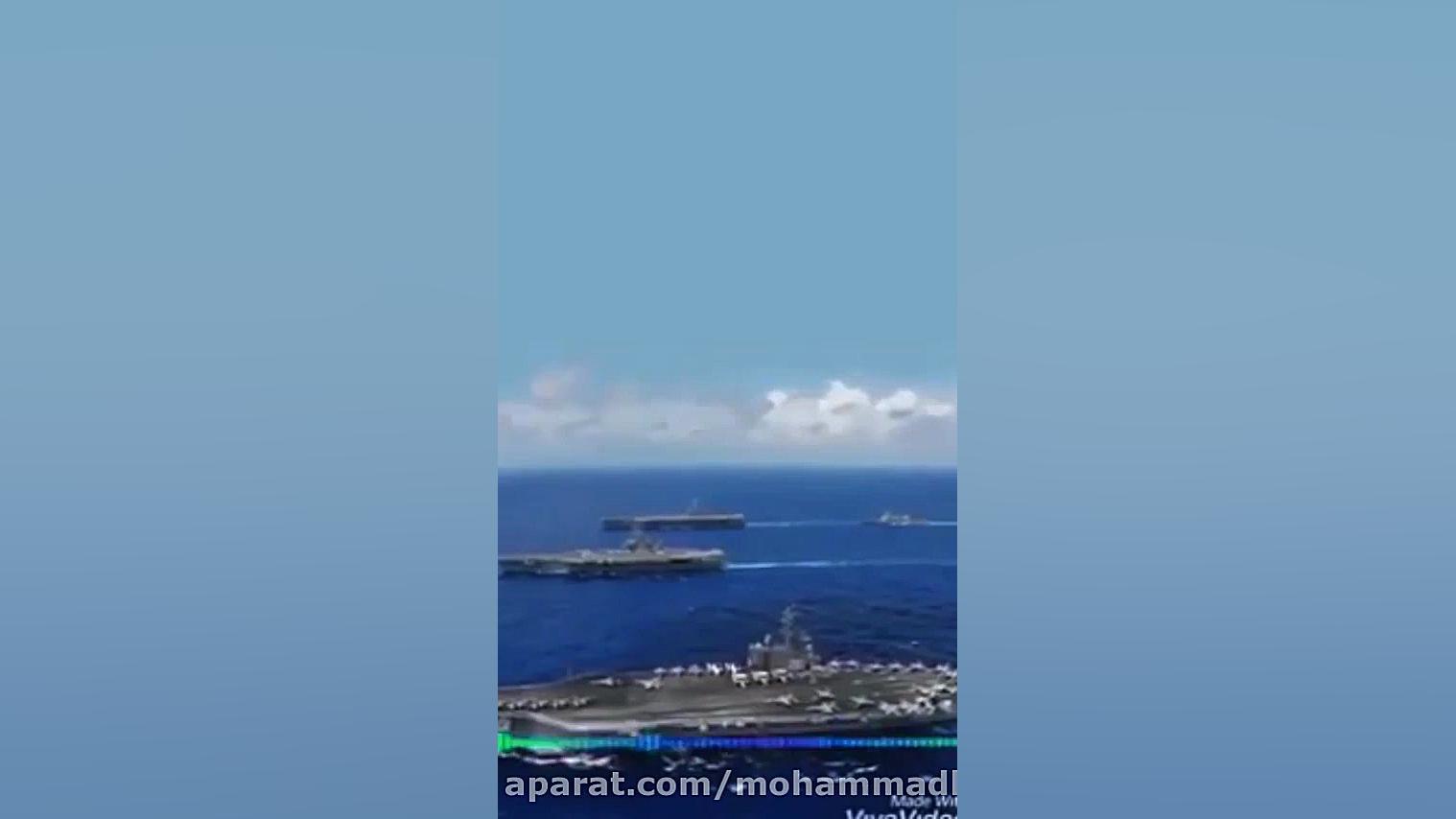 شما ناو هواپیمابر گذاشتید تو د...