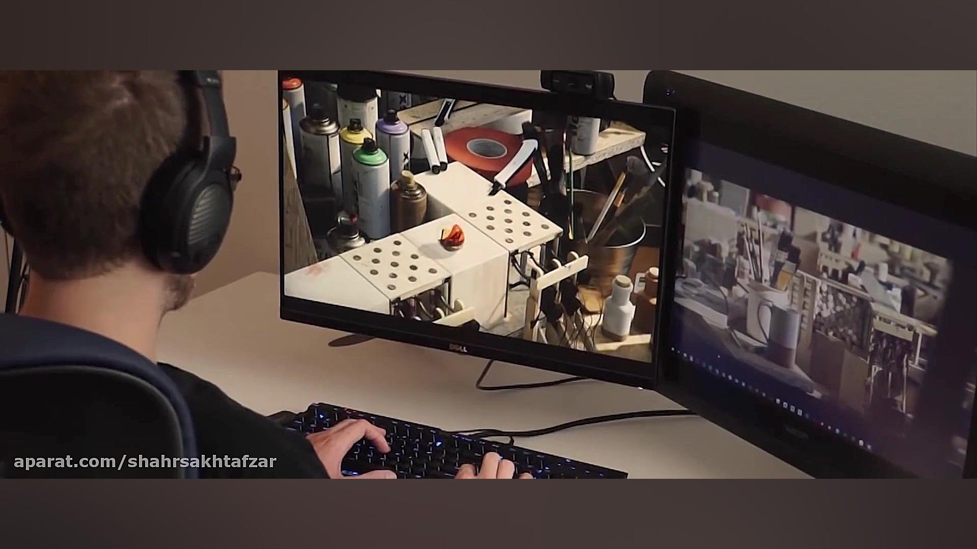 دموی بازی NVIDIA Marbles RTX ا...