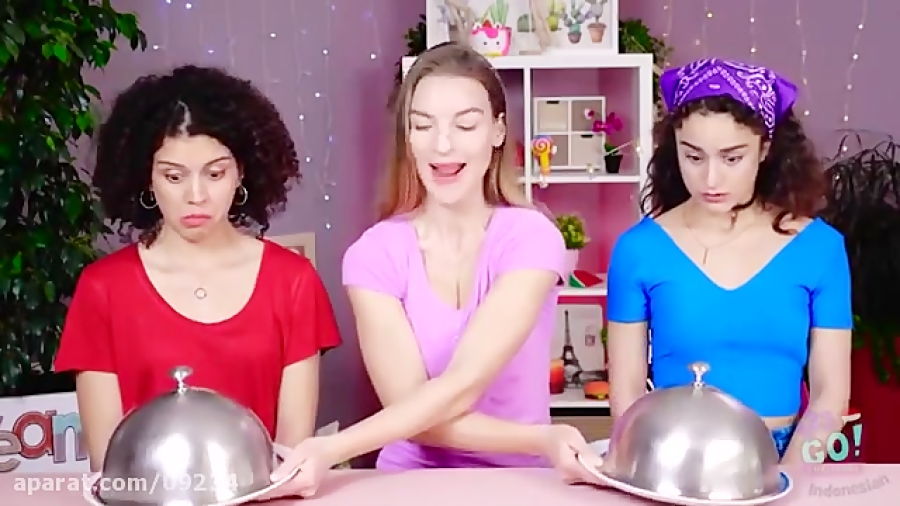 ویدیوی 123go در چالش خوردن سبز...