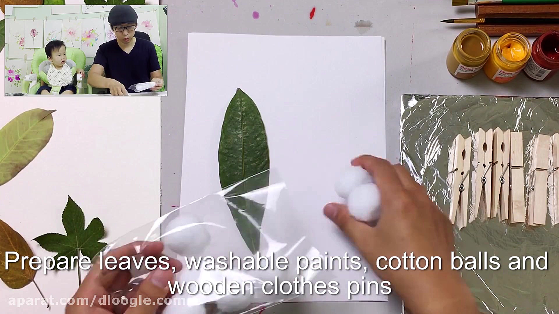 ایده های نقاشی با برگهای پاییز