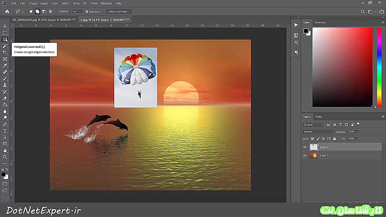 آموزش مقدماتی فتوشاپ قسمت دوم