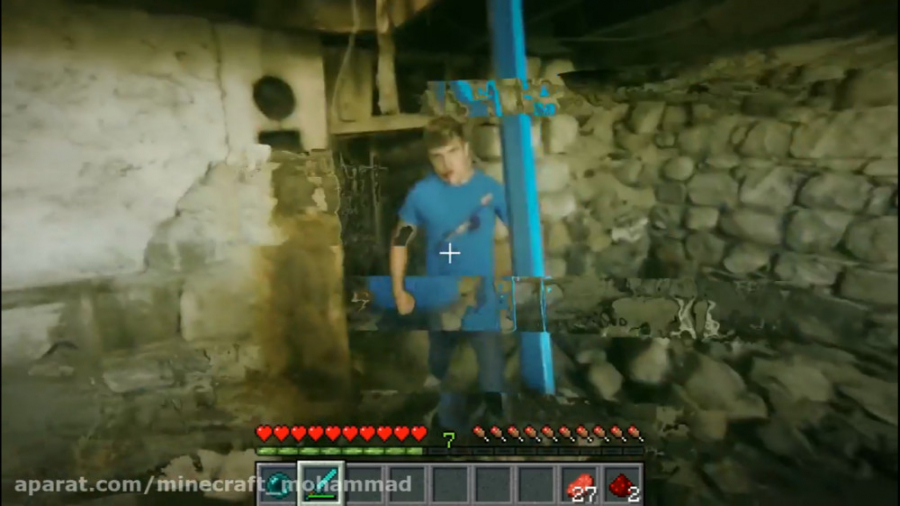ماین کرافت در واقعیت جنگ با هی...