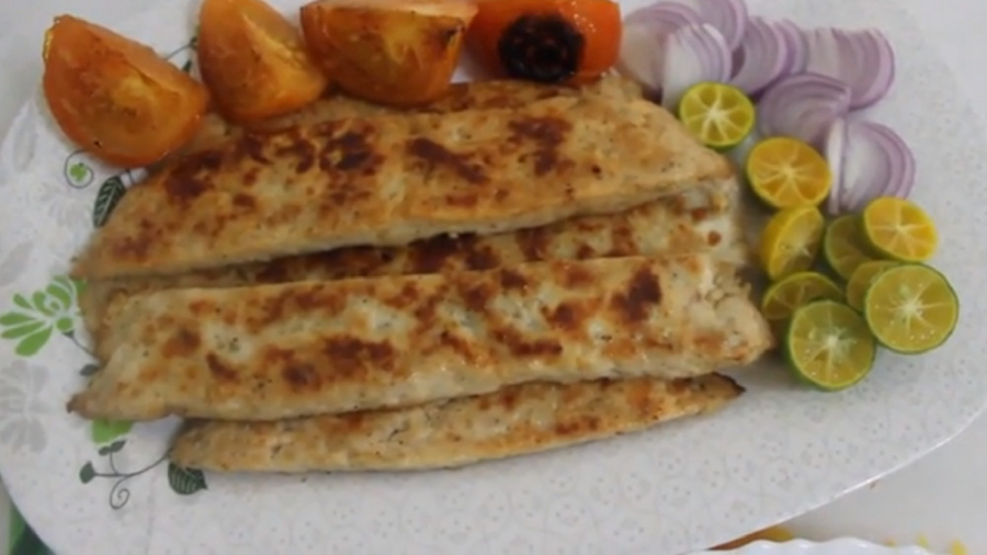 کباب کوبیده مرغ تابه ای