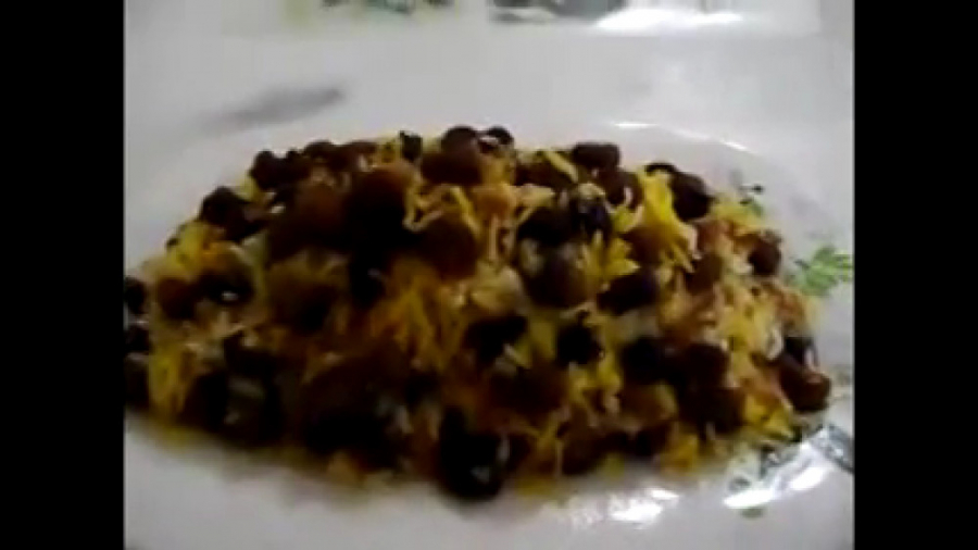 آلبالو پلو با گوشت قلقلی  ته د...