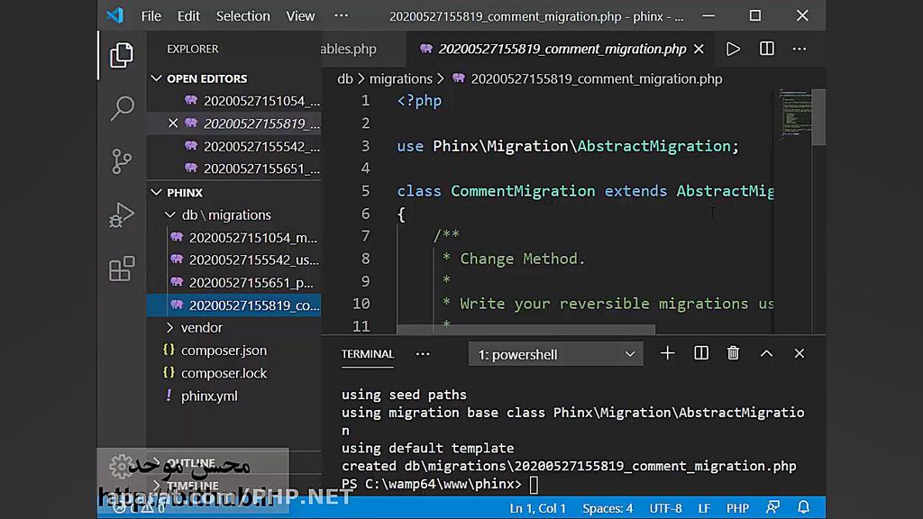 استفاده از Database Migration...