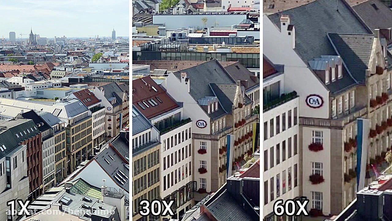 عملکرد زوم 60 برابری سنسور های...