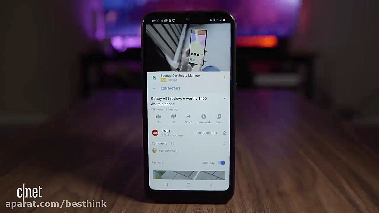 بررسی ویدیویی گوشی سامسونگ gal...