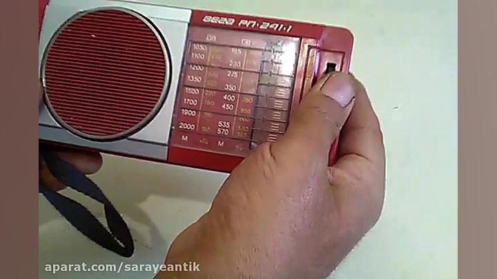 کلیپ کارکرد رادیو ۲ موج قدیمی...