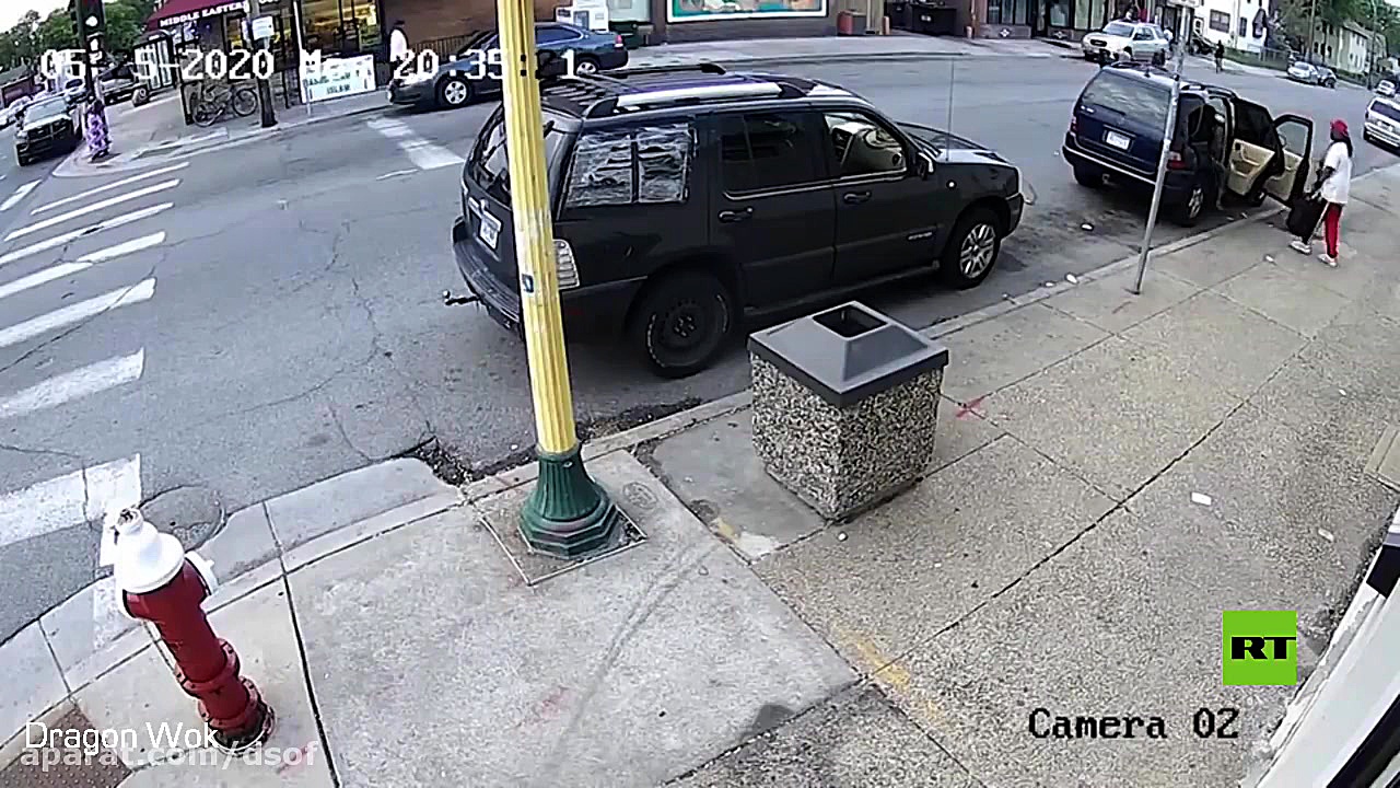 لحظه دستگیری جورج فلوید قبل از...