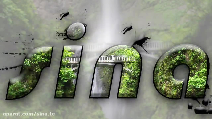 قرار دادن عکس روی نوشته با فوت...