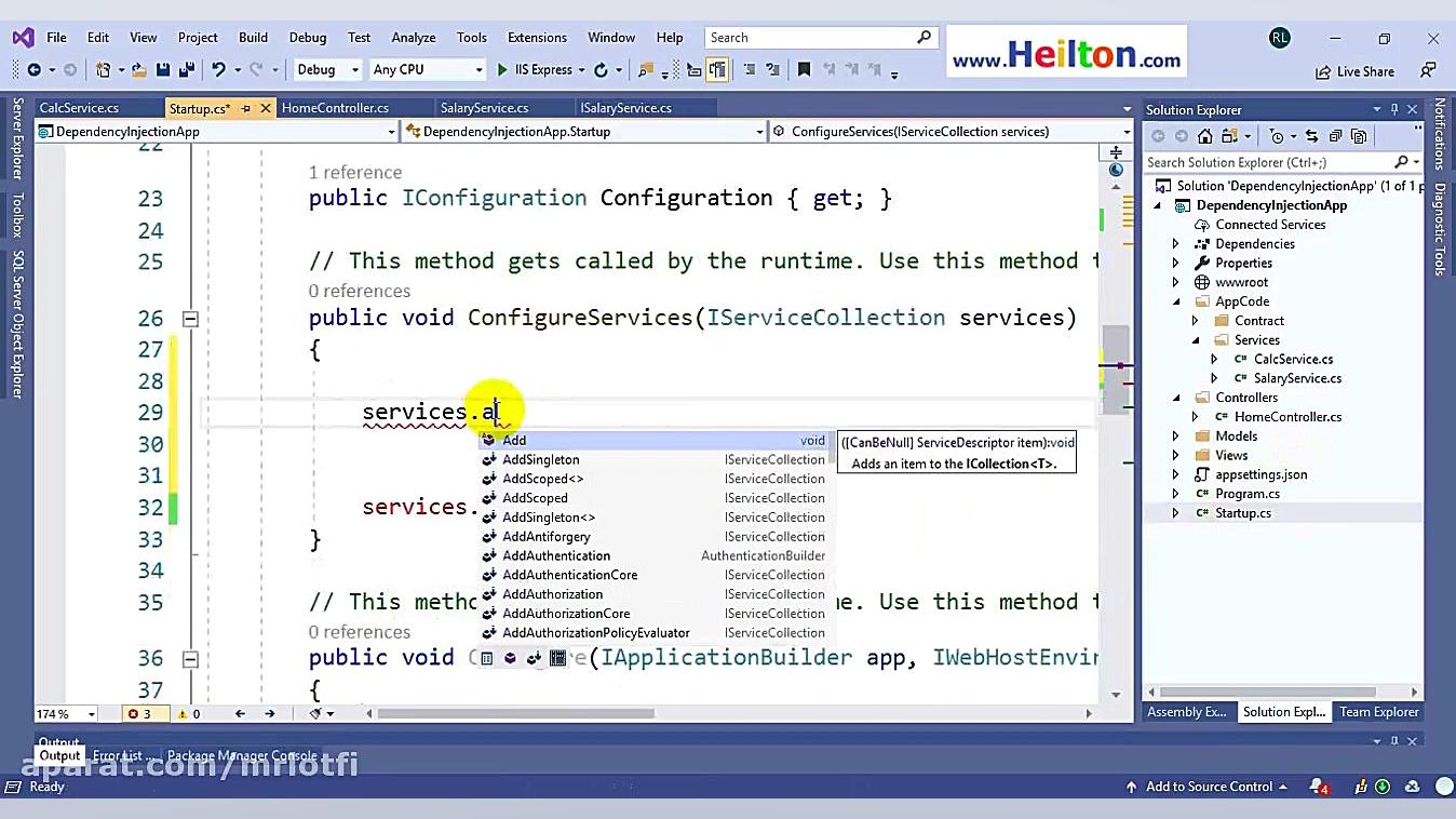 Service Injection در asp.net C...