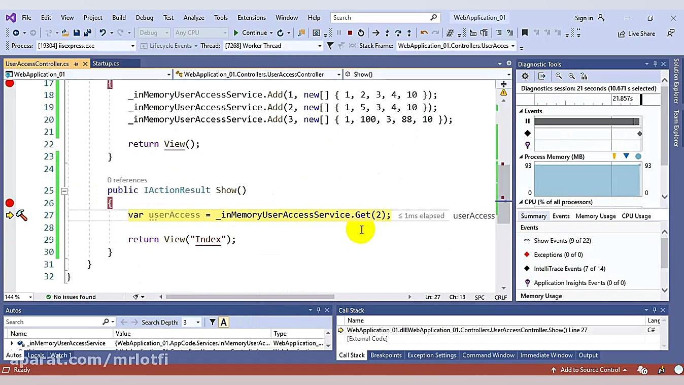 In Memory در Asp.Net Core  آمو...