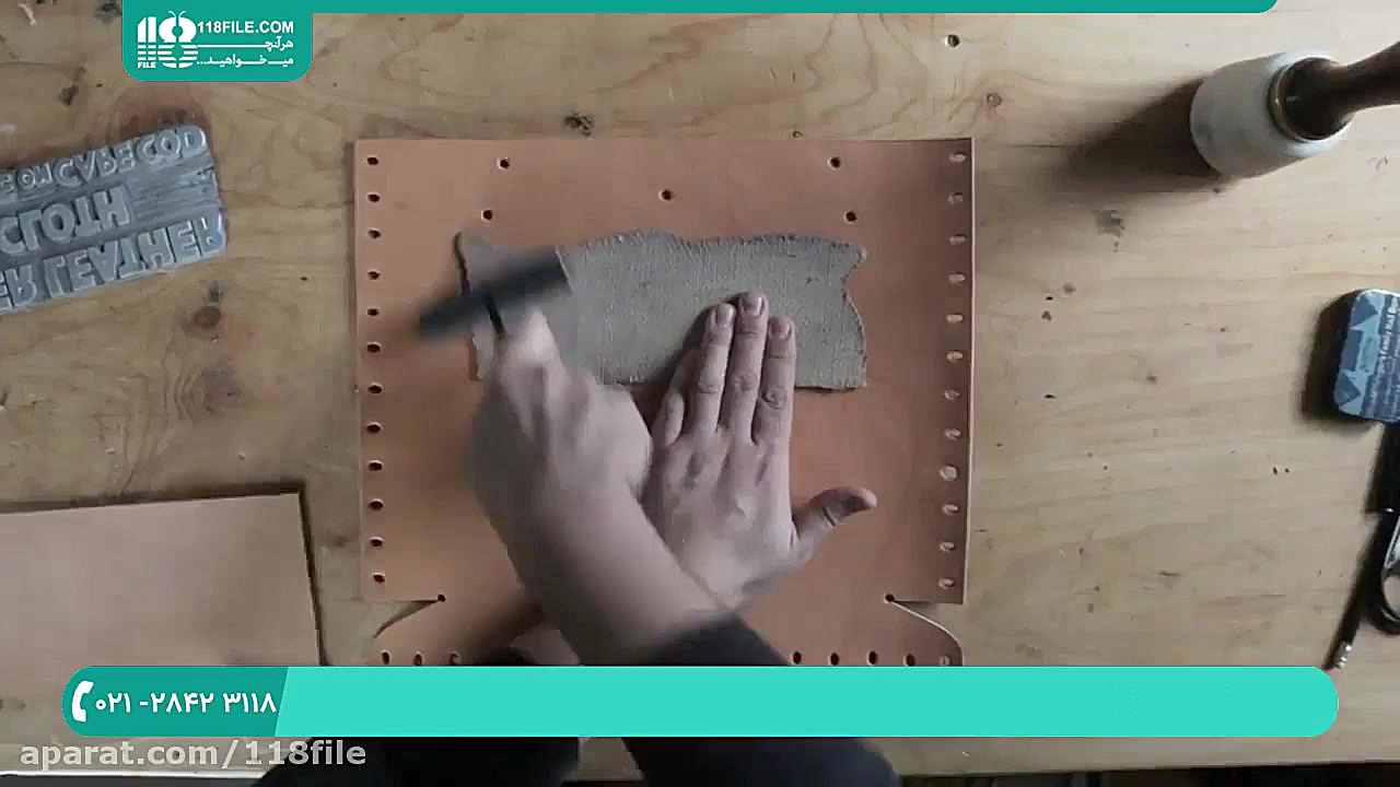 آموزش چرم دوزی با دست | دوخت ک...