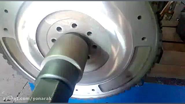 سنگ زنی فلایویل با دستگاه تراش...