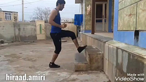 تمرین یونس امیری در منزل