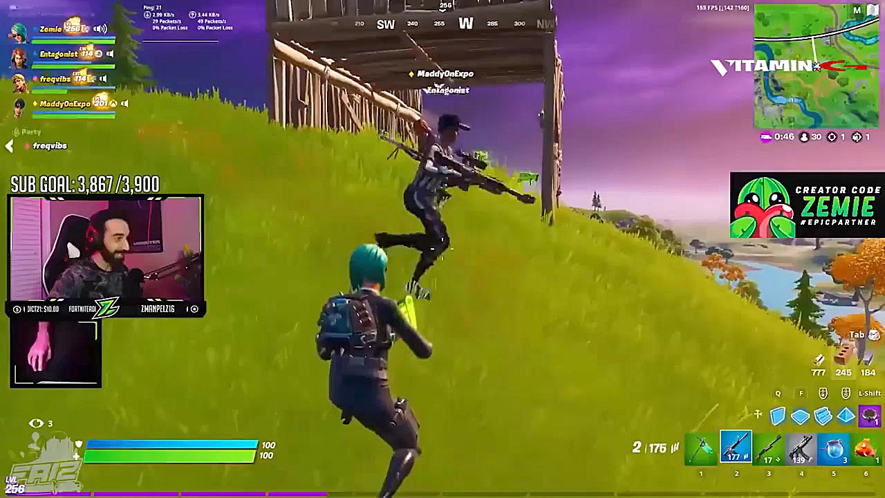 باگ ها و لحظات فان بازی فورتنا...