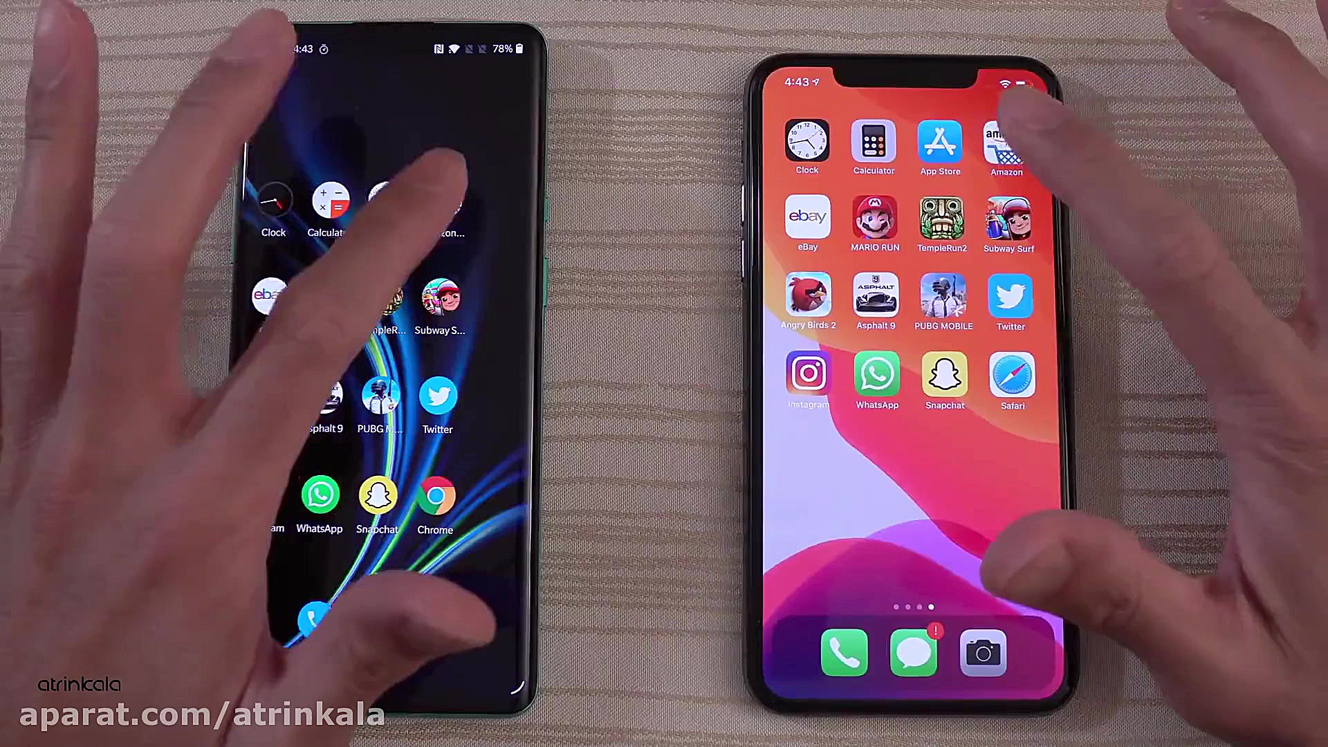 تست سرعت گوشی های آیفون 11 Pro...