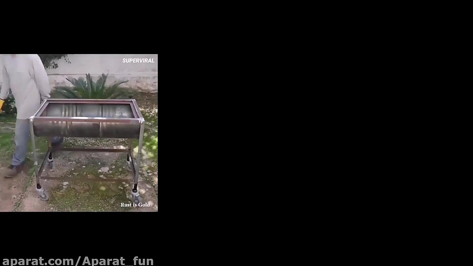 ببین با بشکه چی درست کرد