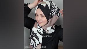 ایده بسیار شیک برای بستن روسری
