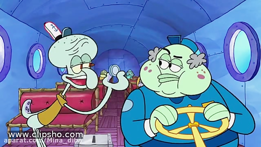 کارتون باب اسفنجی  اختاپوس ران...