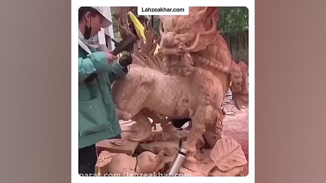 خلاقیت با تنه درخت