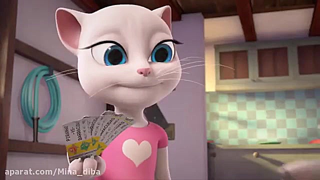 تام گربه سخنگو  آنجلا تشویق کن...